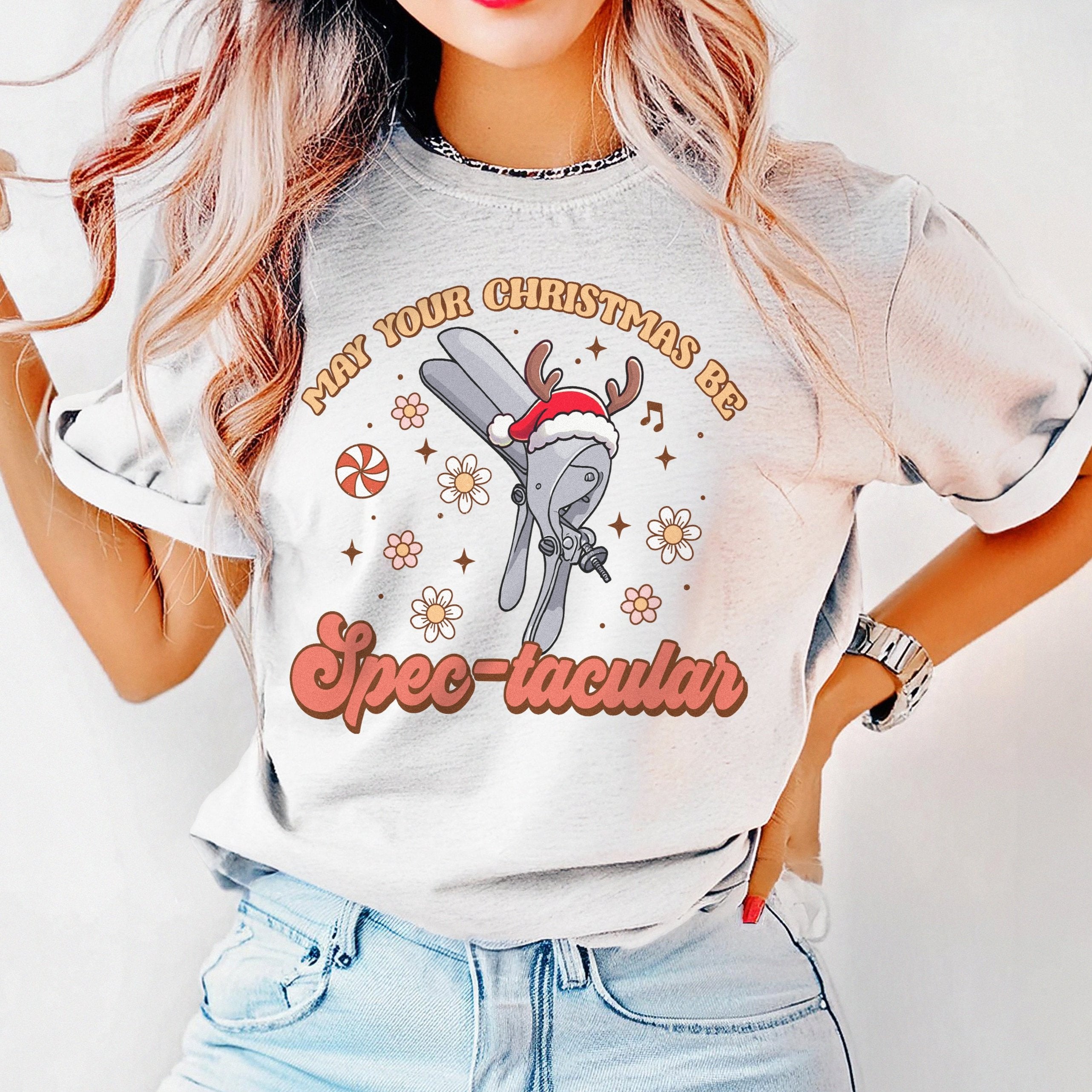 spec-tacular_xmas_ash Spec-tacular Christmas T-Shirt - Image 1