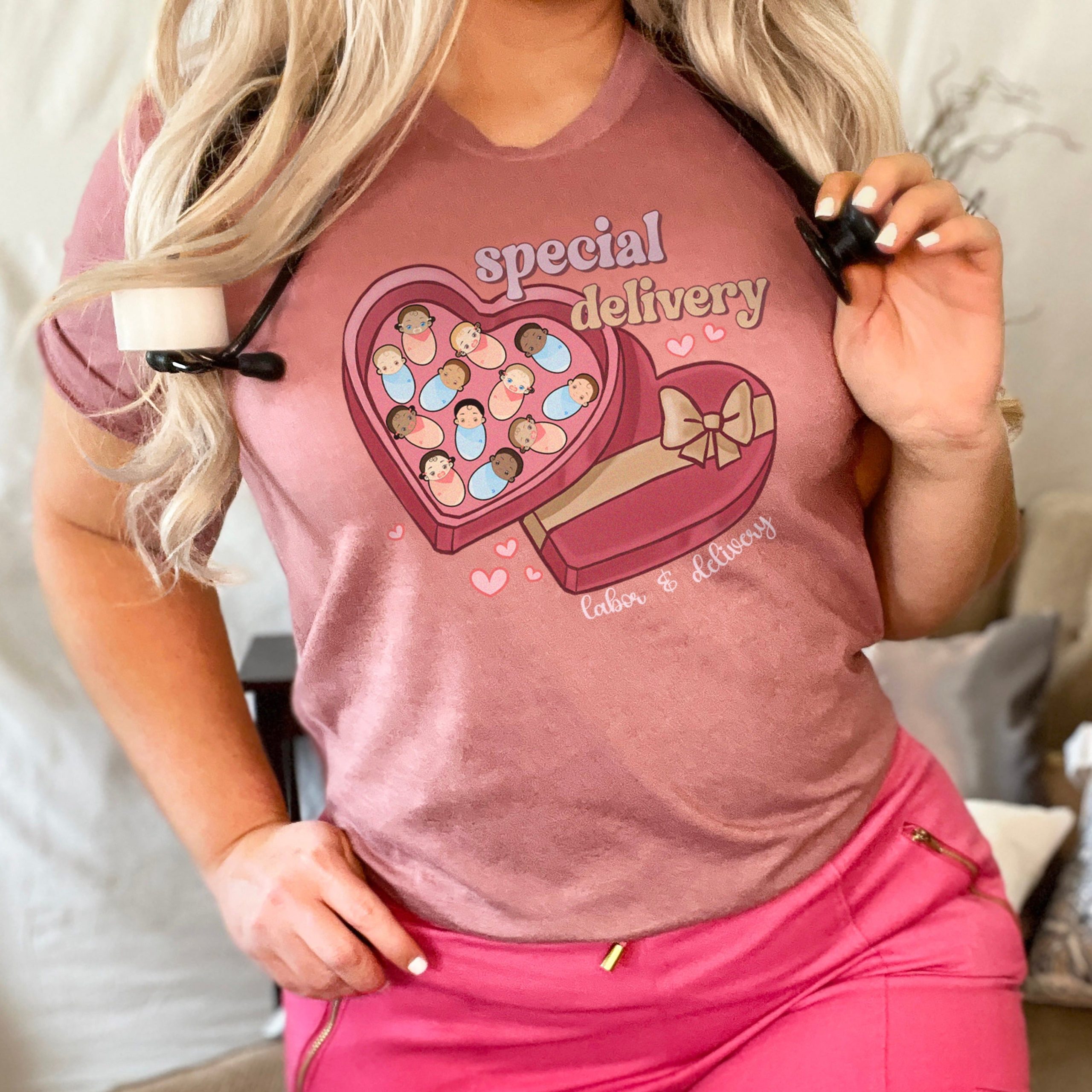 specialdeliverymauve L&D Special Delivery T-Shirt - Image 4
