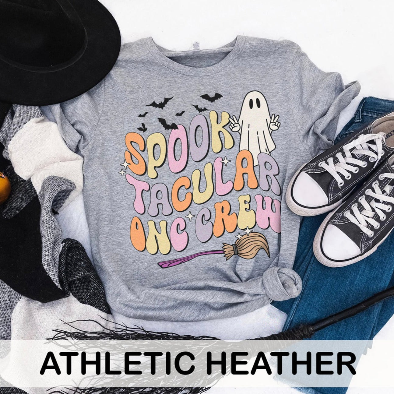 spooktacularonccrewcolors_bf4ec80d-5b2b-41b5-a4c8-60032ef3dd3f Spooktacular Onc Crew T-Shirt - Image 10