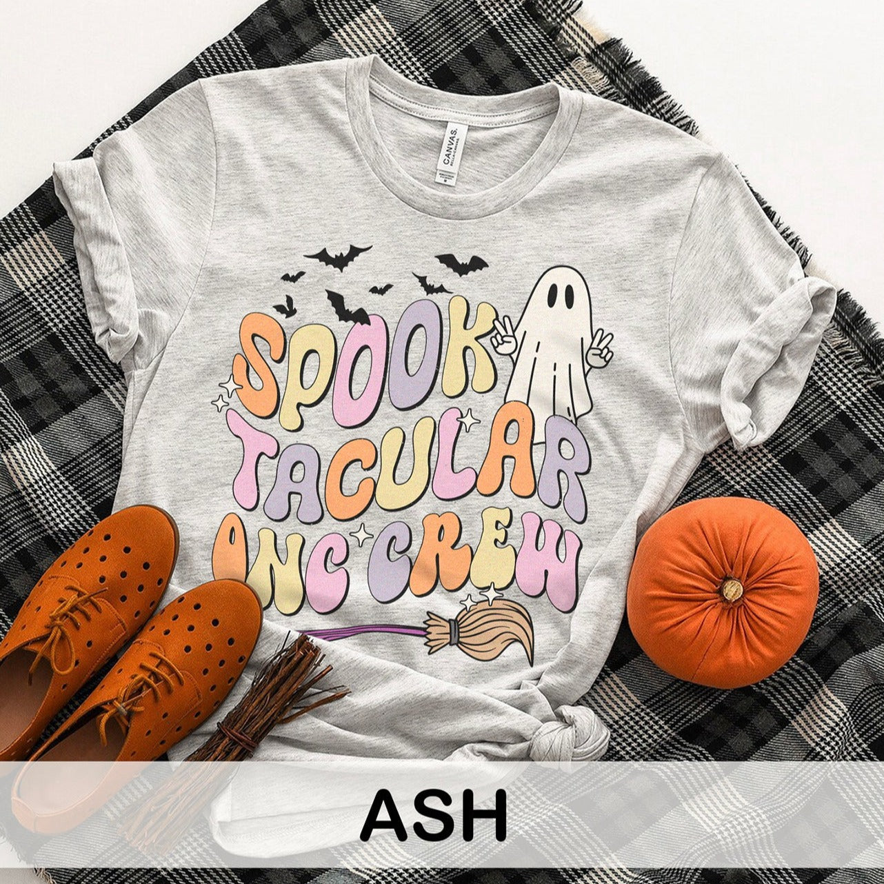 spooktacularonccrewcolors_c0f33f05-a2ca-40ef-8c92-6989b883f858 Spooktacular Onc Crew T-Shirt - Image 8
