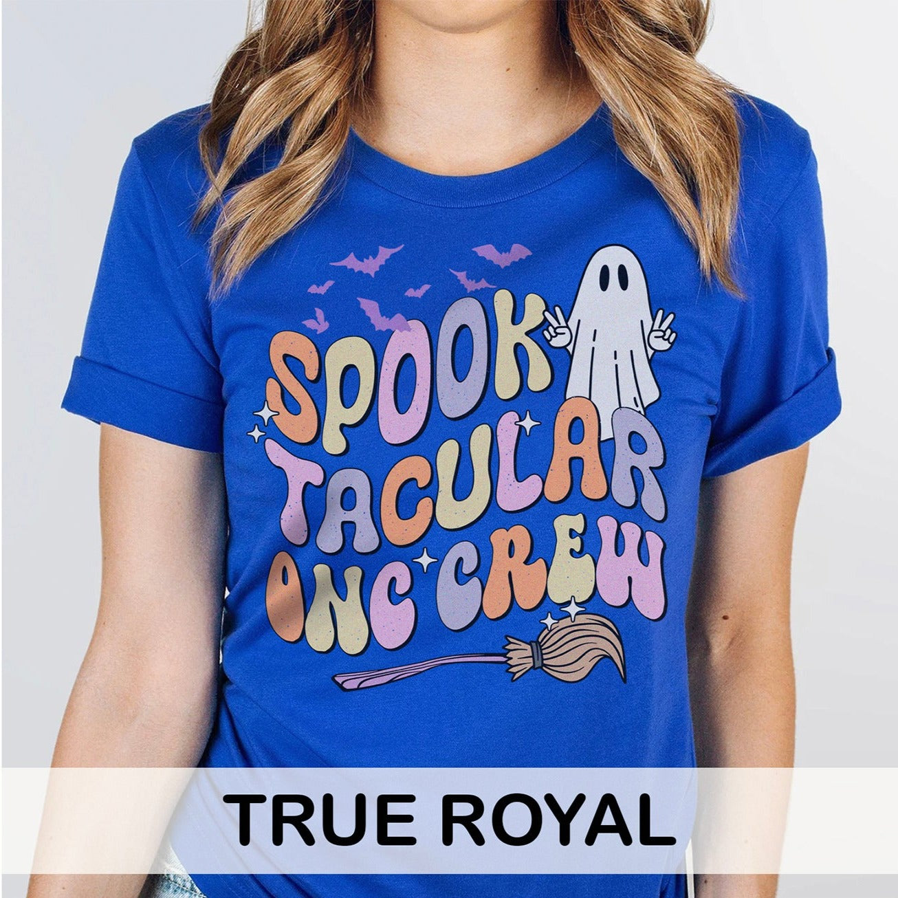 spooktacularonccrewcolors_c59f9a2c-44a3-41f5-937f-e1d24cb9b6cc Spooktacular Onc Crew T-Shirt - Image 7