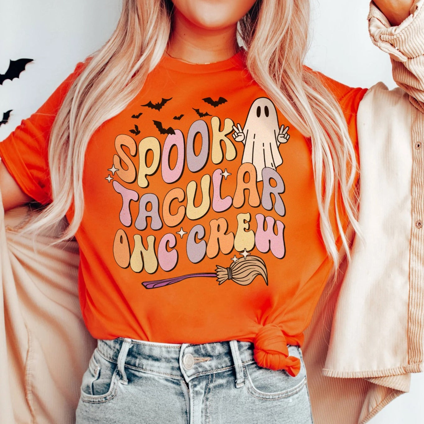 spooktacularonccreworange Spooktacular Onc Crew T-Shirt - Image 3