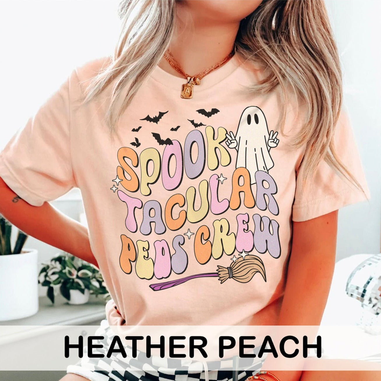 spooktacularpedscrewcolors_d00e98dd-ee89-4ae7-beb7-5c39a88ce9db Spooktacular Peds Crew T-Shirt - Image 13