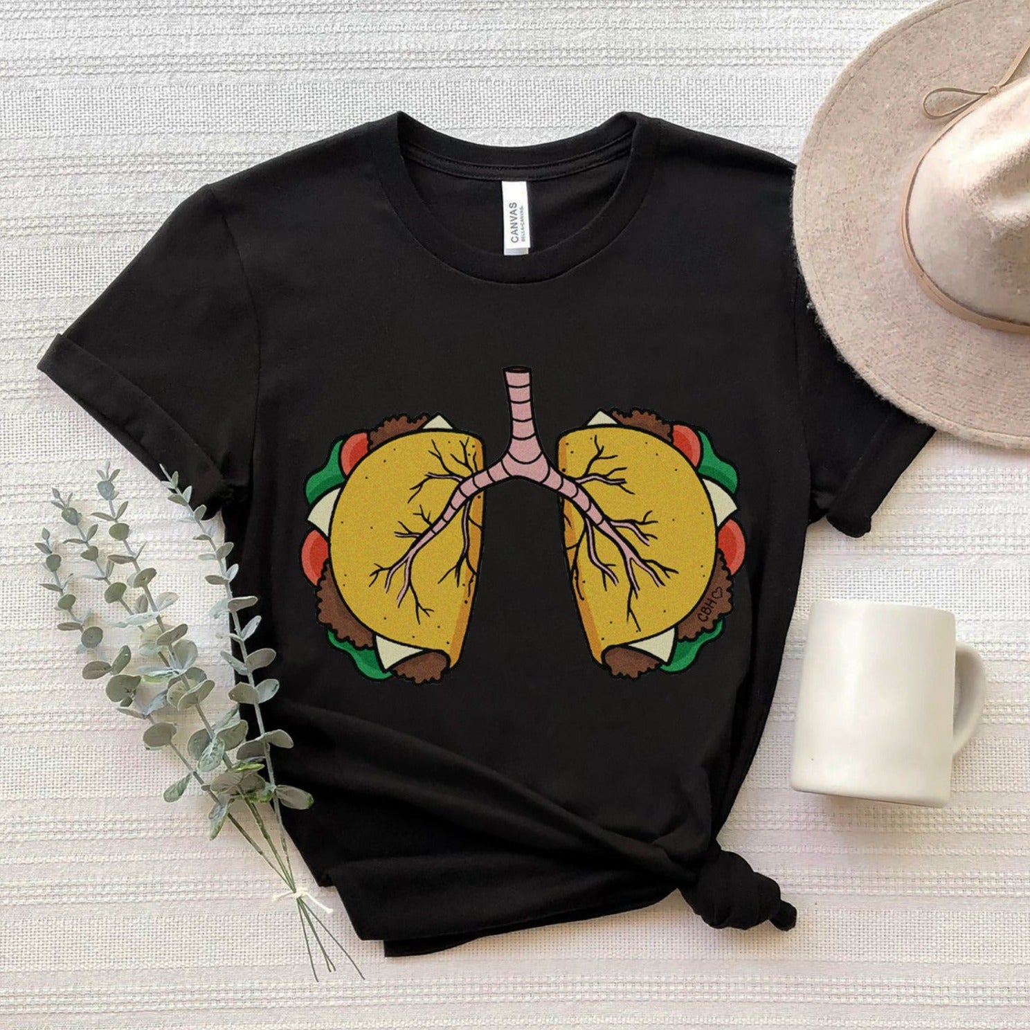 tacolungsblack Taco Lungs T-Shirt - Image 2