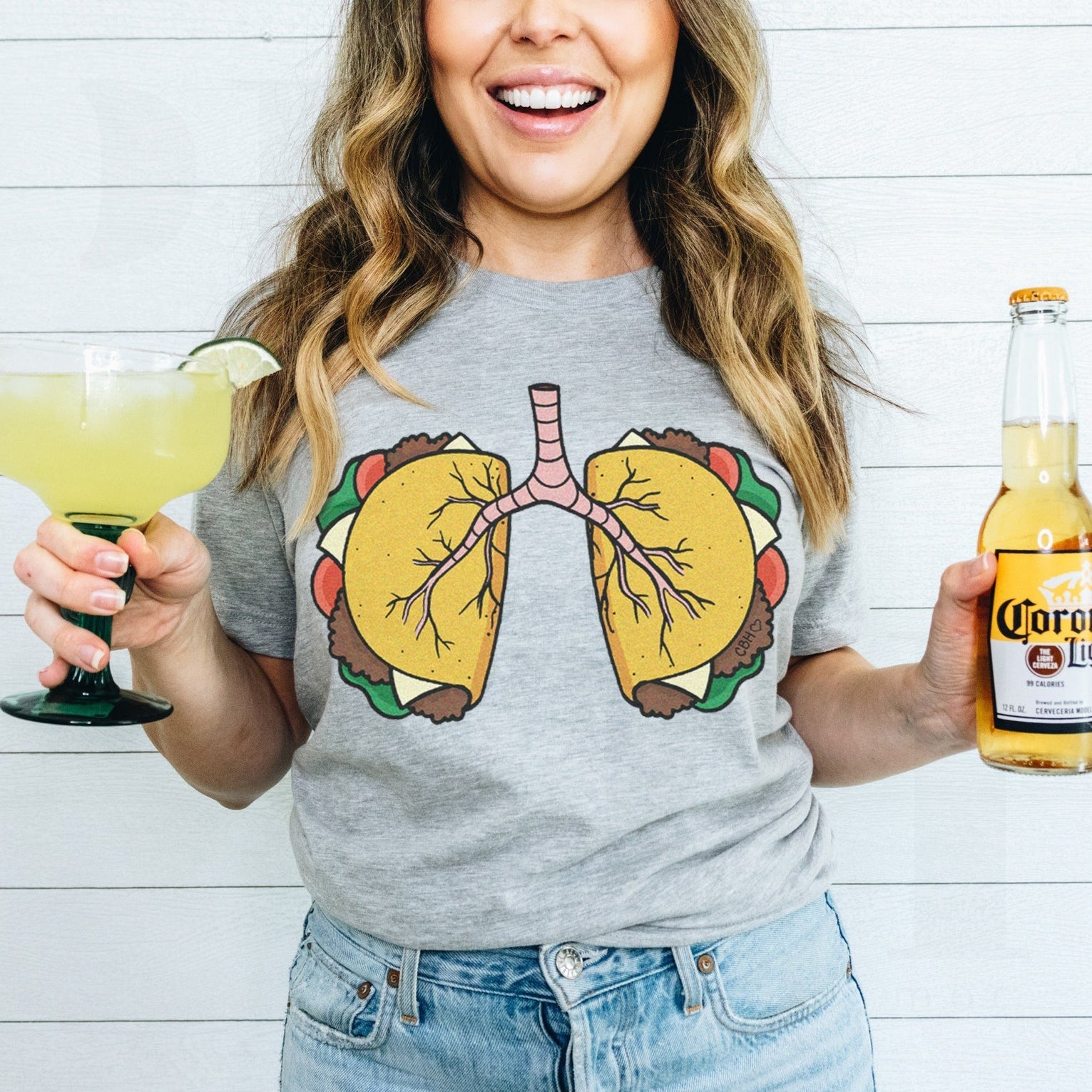 tacolungsgray Taco Lungs T-Shirt - Image 1