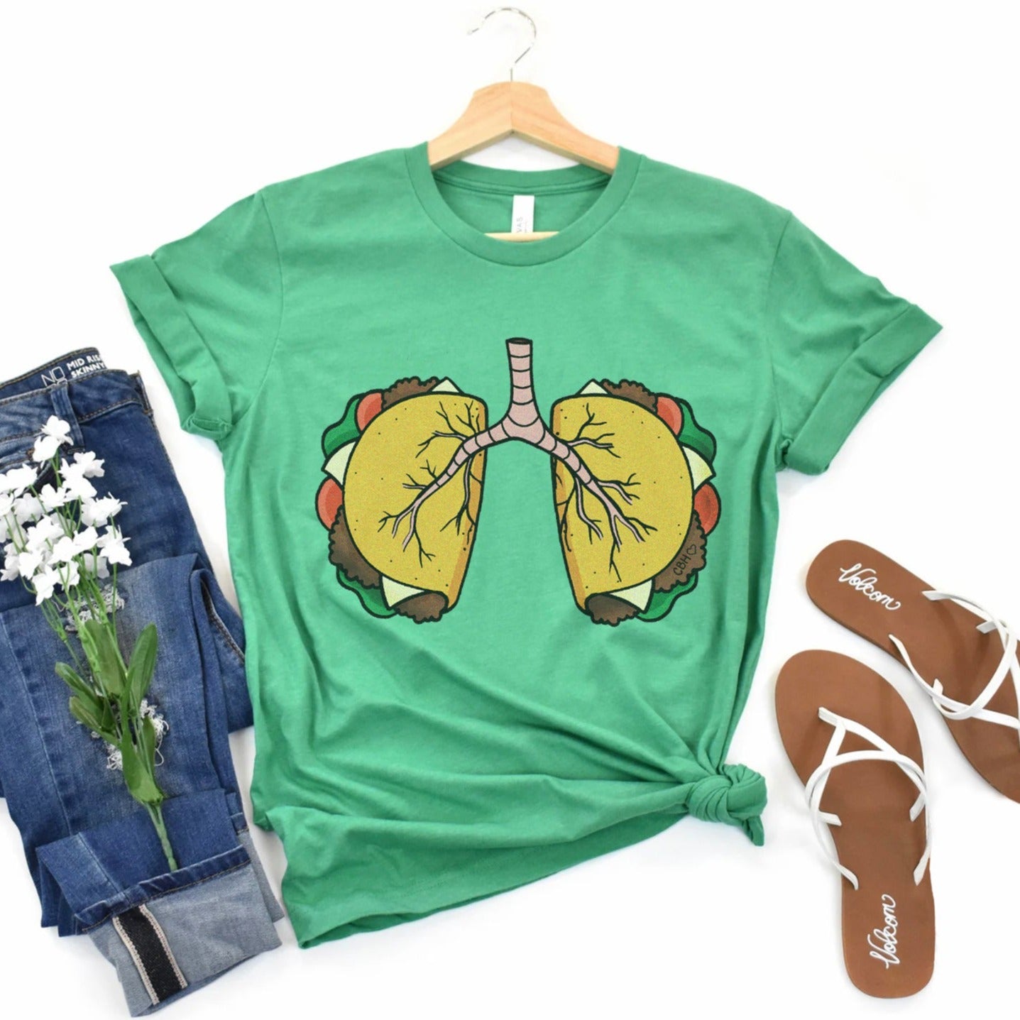 tacolungsgreen Taco Lungs T-Shirt - Image 4