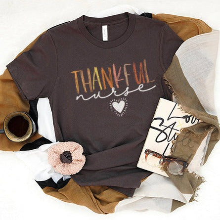 thankfulnursebrown Thankful Nurse T-Shirt - Image 4