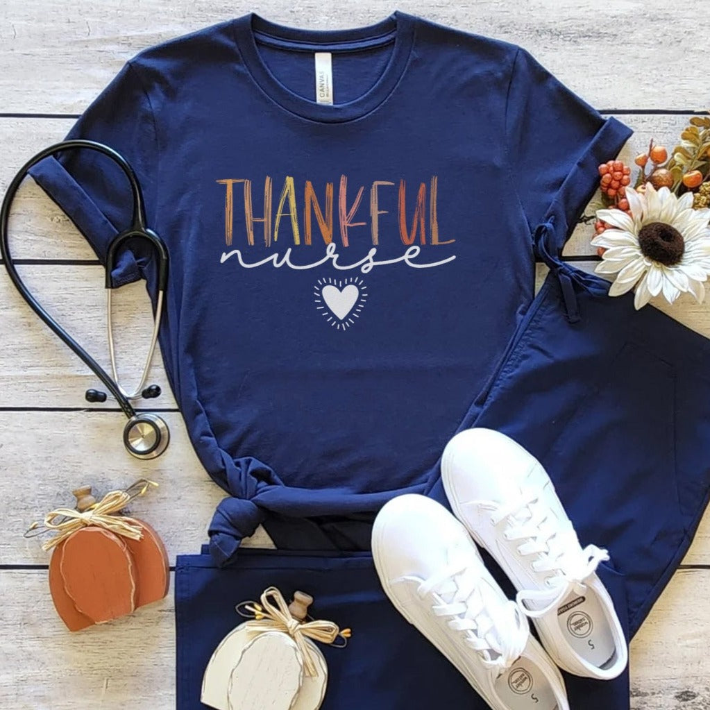 thankfulnursenavy Thankful Nurse T-Shirt - Image 9