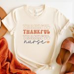 Retro Thankful Nurse T-Shirt - Image 5