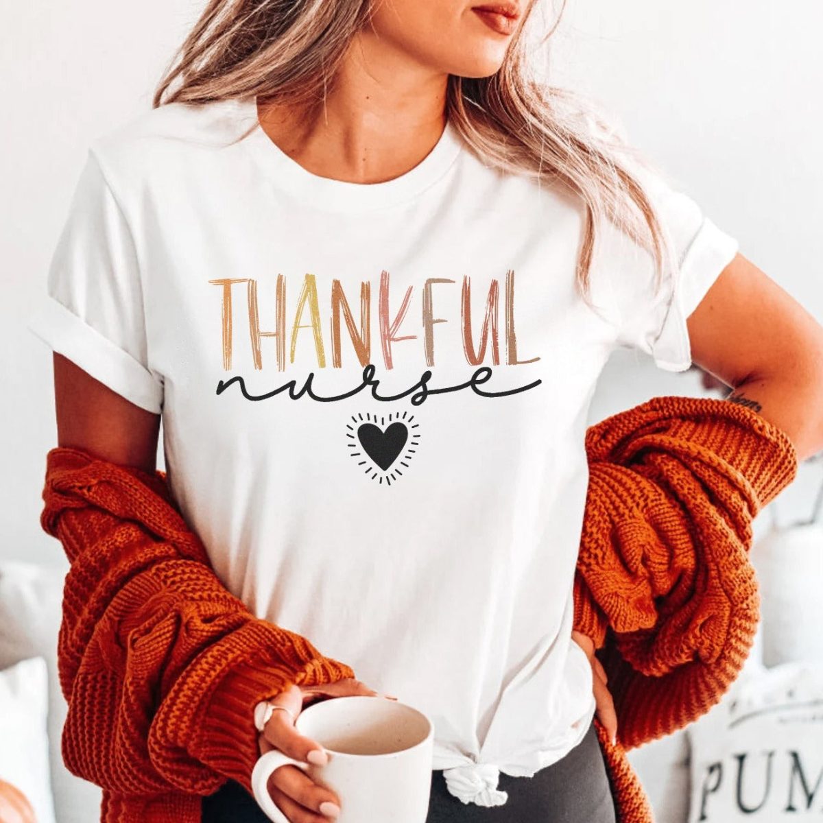 Thankful Nurse T-Shirt - Image 2