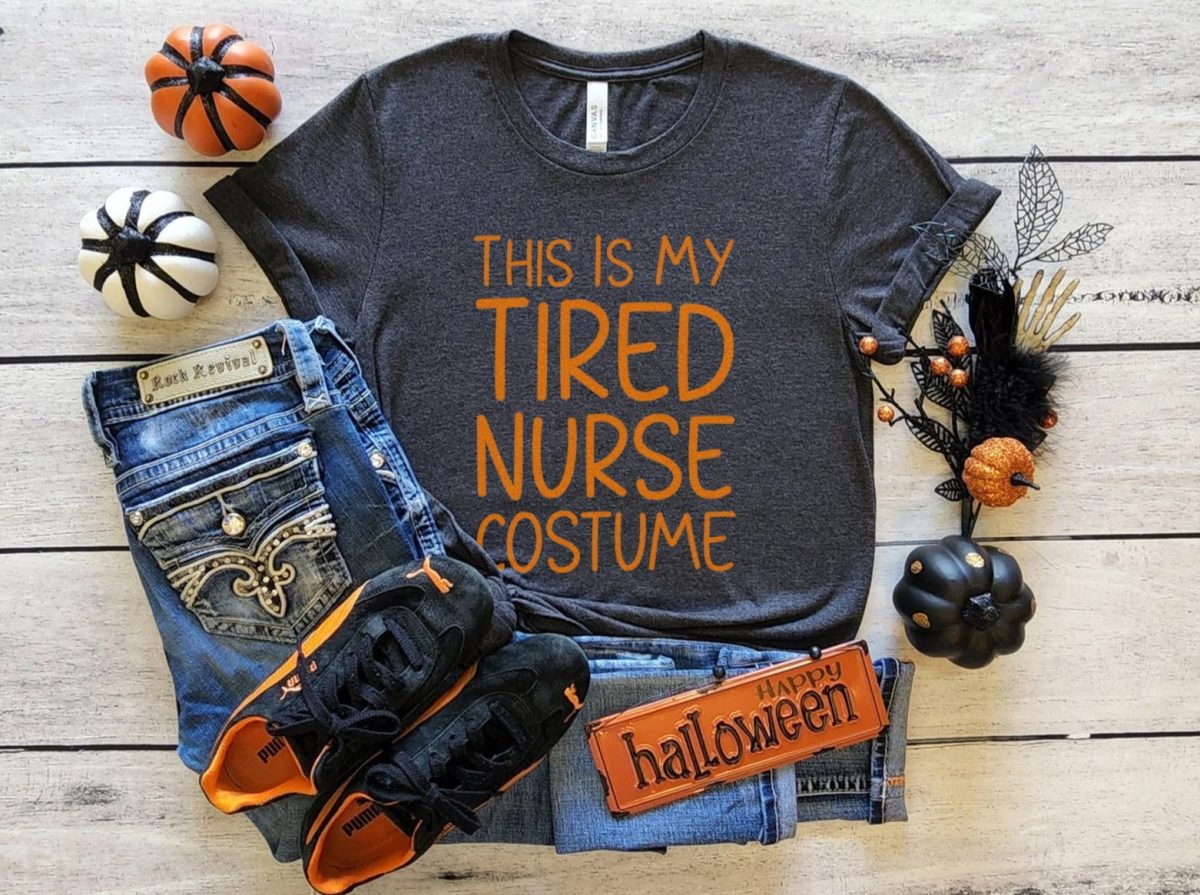 Tired Nurse Costume T-Shirt - Image 4
