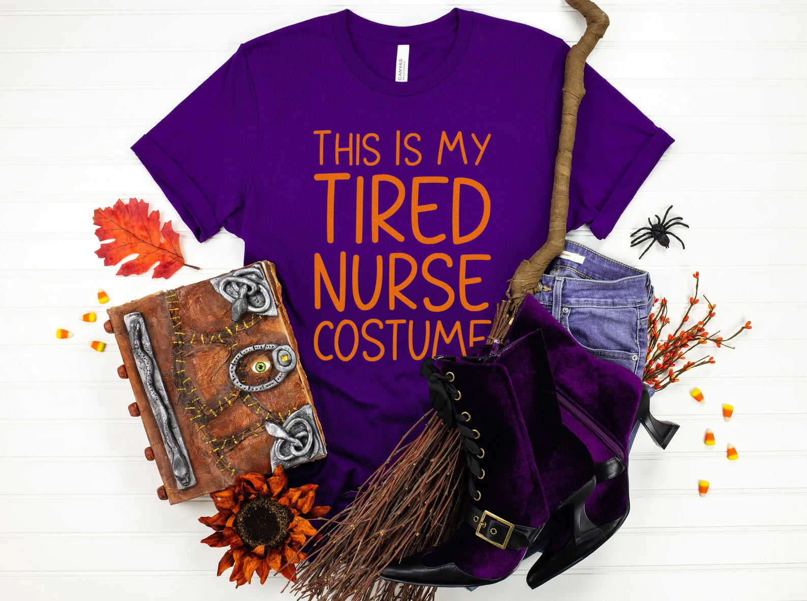 tirednursecostumepurple Tired Nurse Costume T-Shirt - Image 6