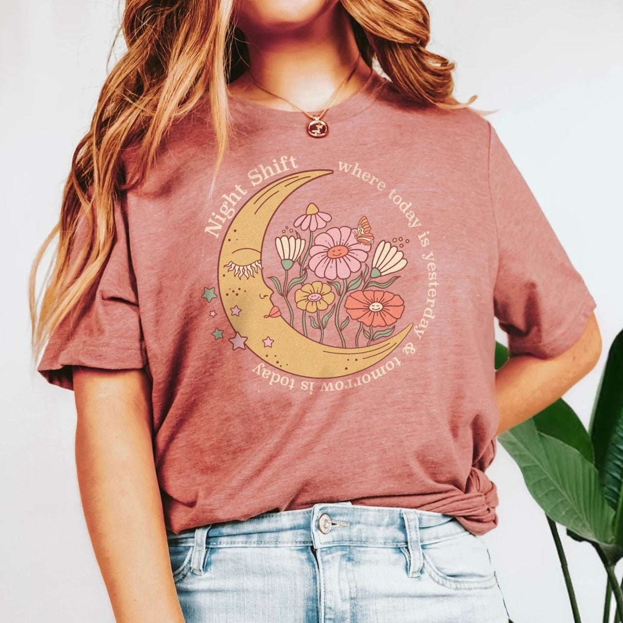 todayisyesterdaymauve Night Shift: Where Today is Yesterday T-Shirt - Image 4