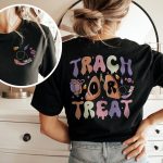 Retro Trach or Treat (Back Design) T-Shirt - Image 2