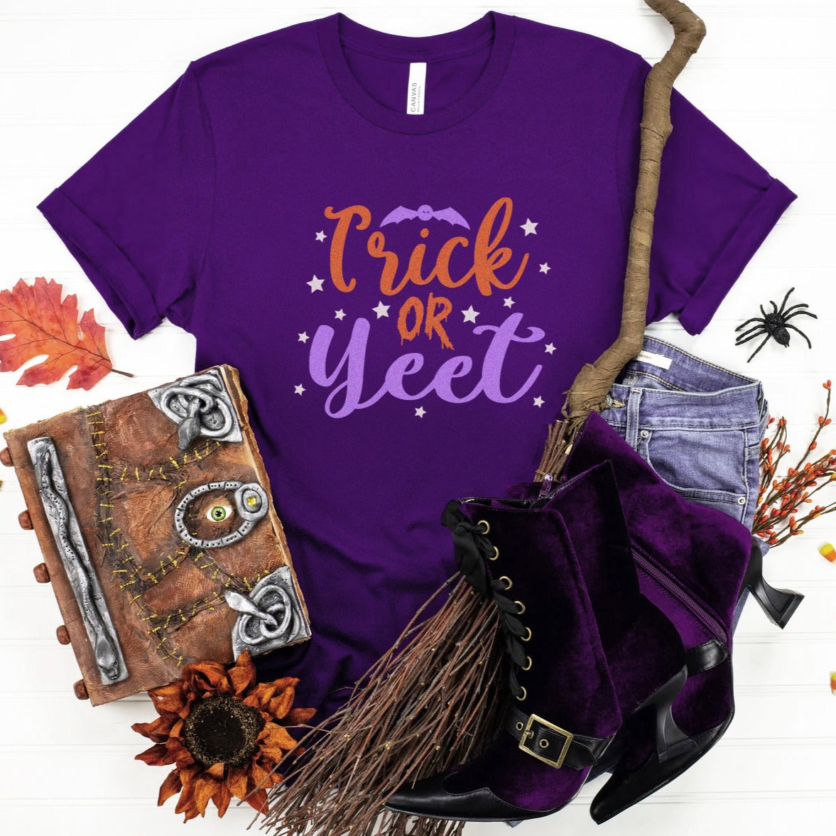 trickoryeetpurple Trick or Yeet T-Shirt - Image 5