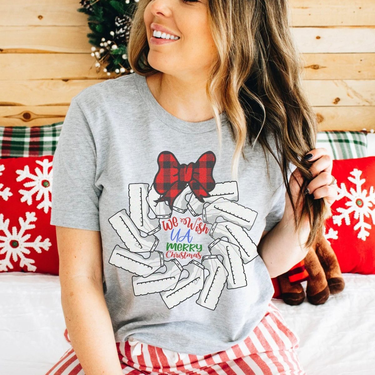 We Wish UA Merry Christmas T-Shirt - Image 2