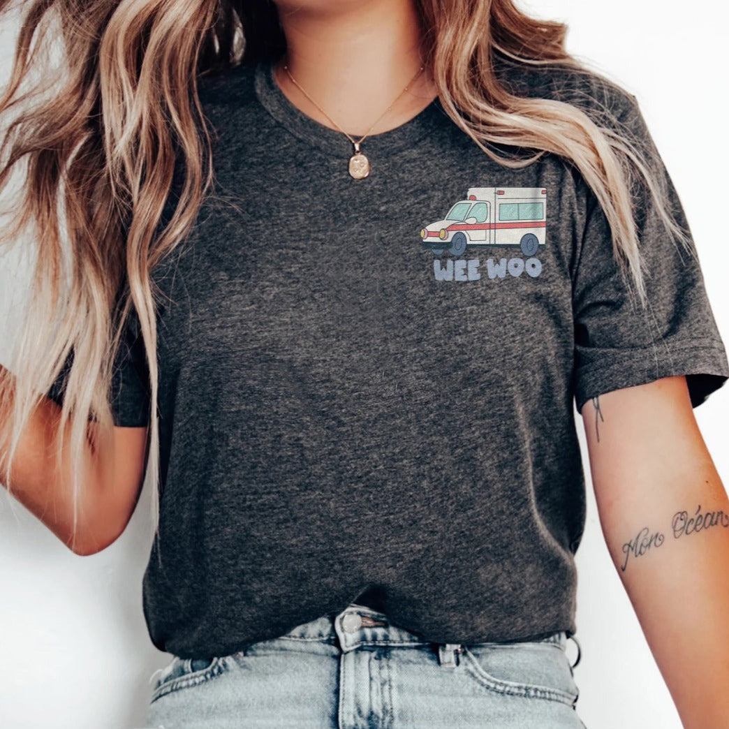 weewoodarkgrey Minimalist Wee Woo T-Shirt - Image 2