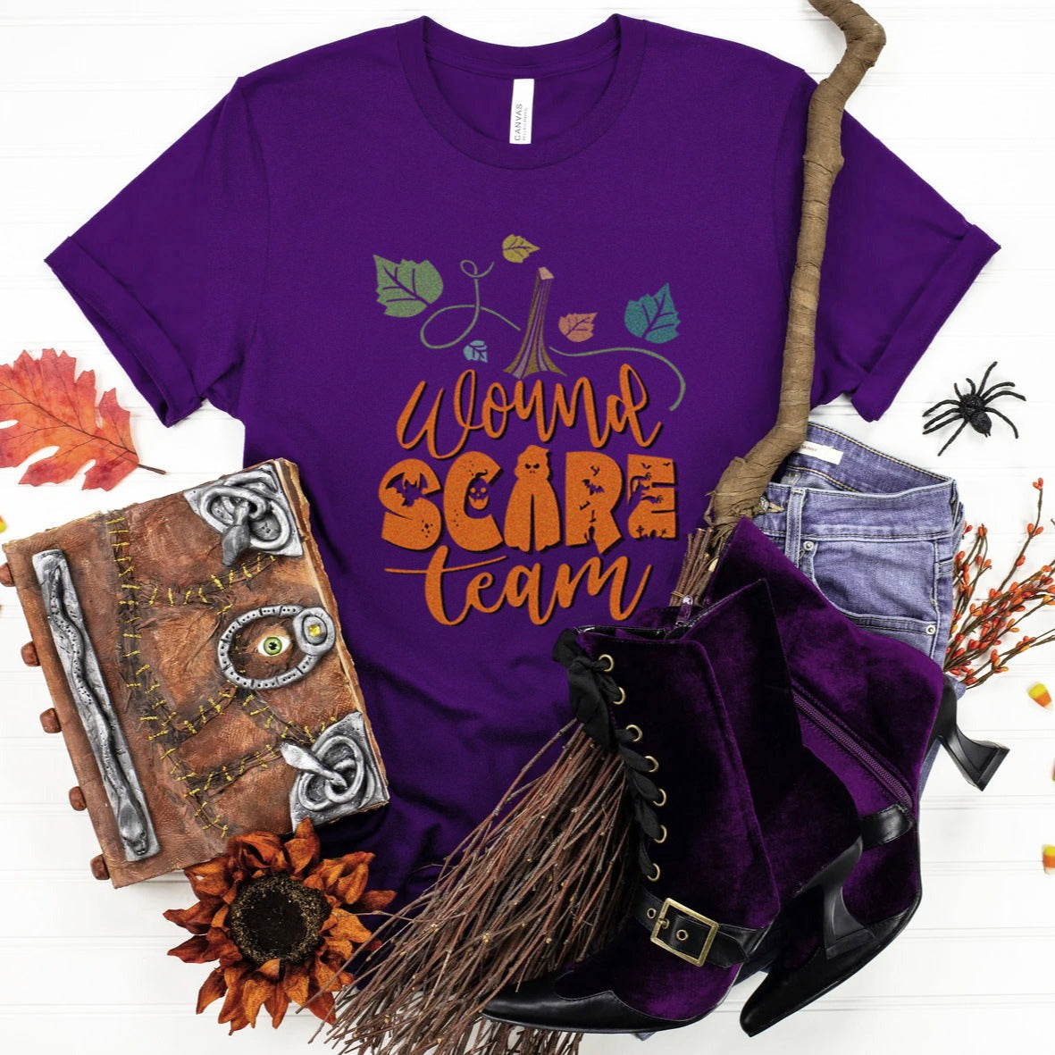 woundscareteampurple Wound Scare Team T-Shirt - Image 9